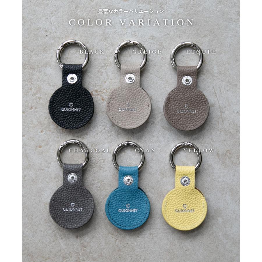 ギオネ GUIONNET AirTag CASE エアタグ ケース PG564 DRYGRAIN ドライグレイン 撥水 キーホルダー キーリング 保護ケース ユニセックス 雑貨 小物 レザー | GUIONNET | 13