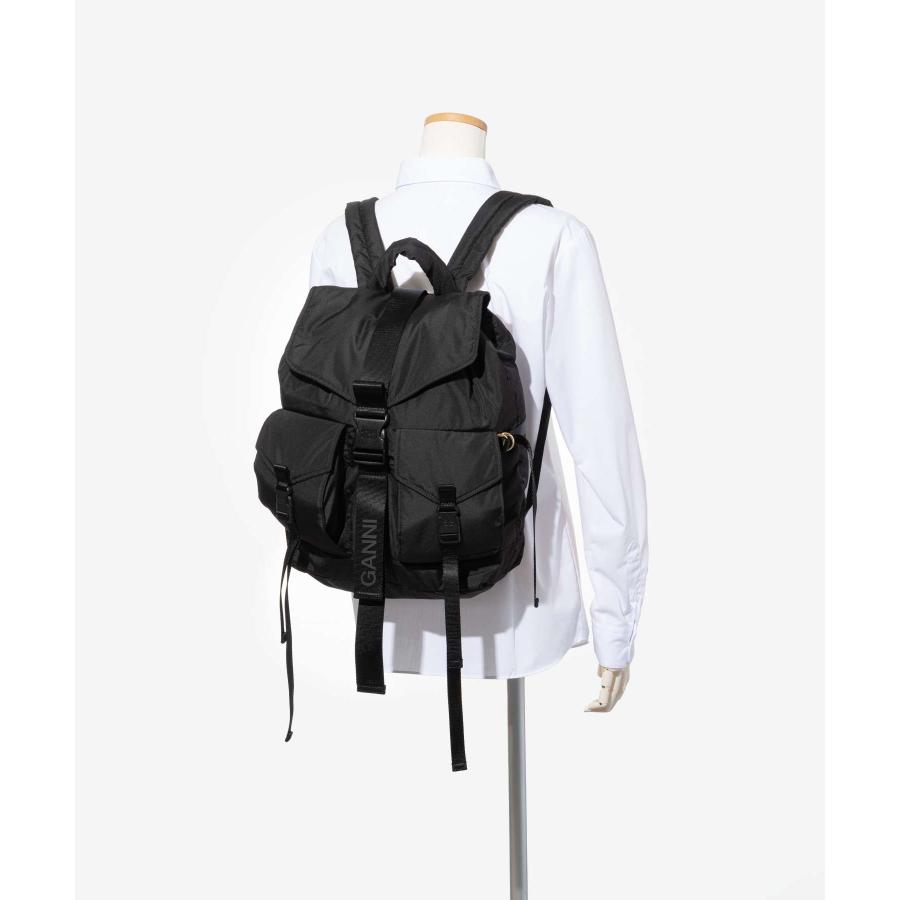GANNI ガニー Recycled Tech Backpack A4755 5829 099 GANNI ガニー Recycled Tech Backpack A4755 5829 099