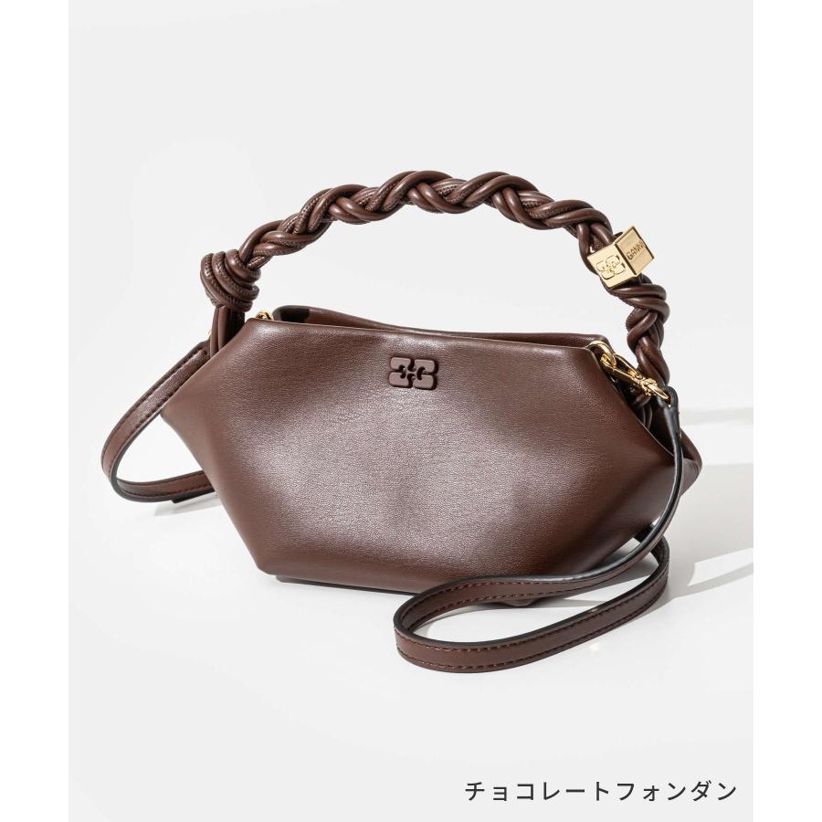 【GANNI】クロコパテントミニGANNIボウバッグ 関税 送料込 Black Black Mini GANNI Bou Bag | GANNI US