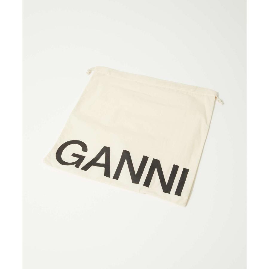 GANNI バッグ トートバッグ ショルダーバッグ ロゴプレート ウィメンズ