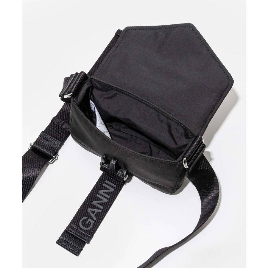 Ganni mini pouch ガニー ビジュー　ショルダーバッグ GANNI（ガニー） GANNI RECYCLED TECH MINI SATCHEL A5228 5488 99