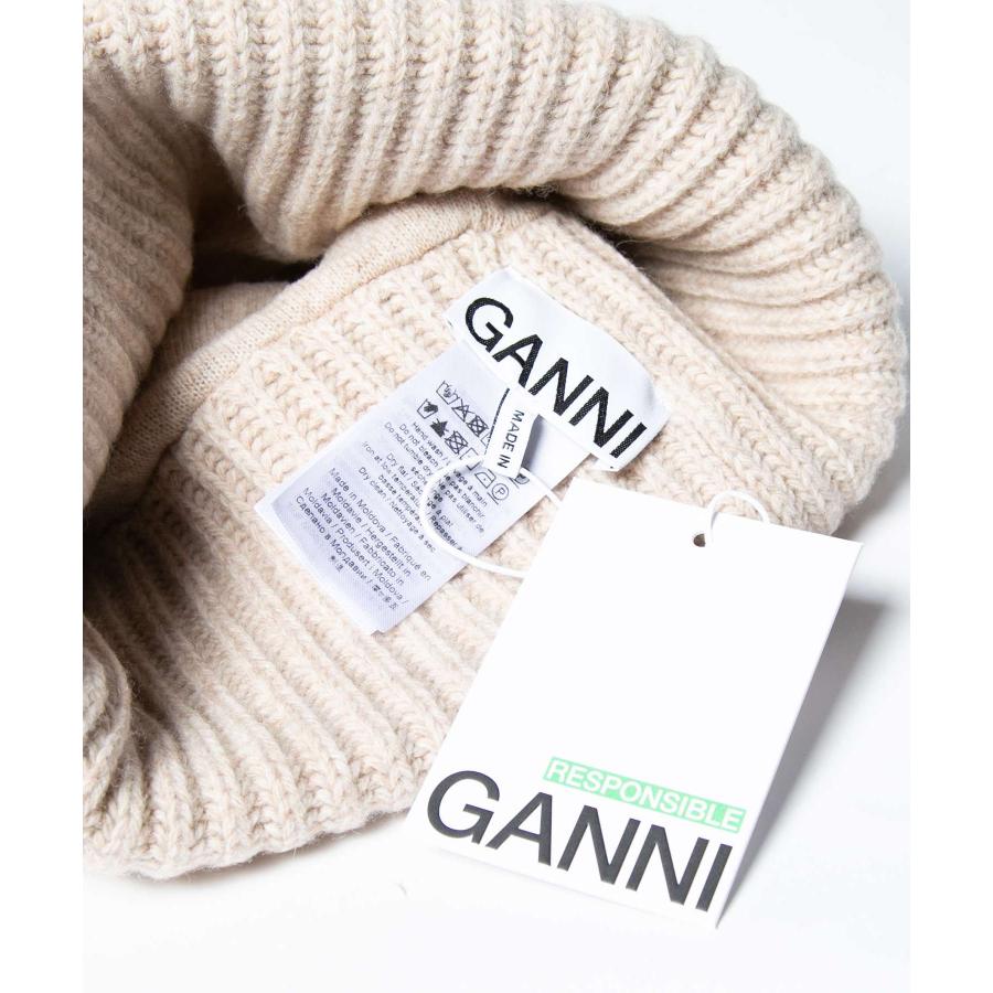 GANNI（ガニー） GANNI A4429 5789 ビーニー帽 レディース リブ編み