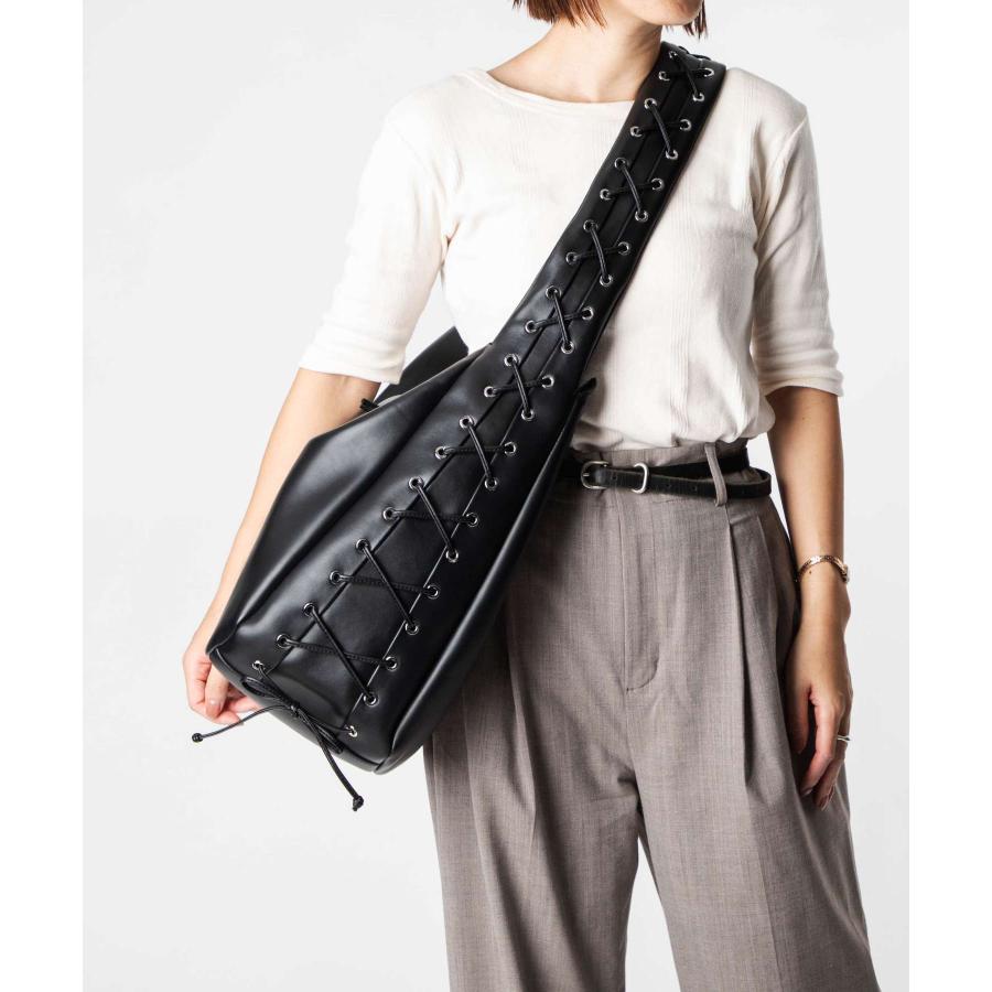 ガニー GANNI Hobo bag ホーボーバッグ A6639 5894 ショルダーバッグ レディース バッグ ブラック 爆買の画像