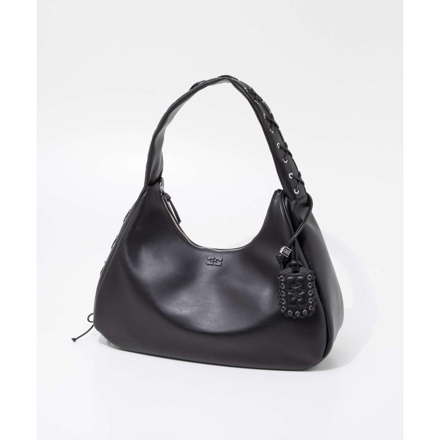 ガニー GANNI Hobo bag ホーボーバッグ A6639 5894 ショルダーバッグ レディース バッグ ブラック 爆買の画像