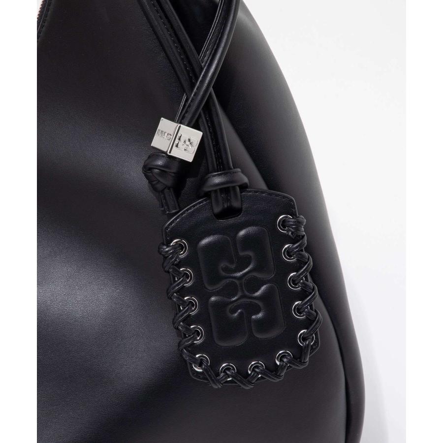 ガニー GANNI Hobo bag ホーボーバッグ A6639 5894 ショルダーバッグ レディース バッグ ブラック 爆買の画像