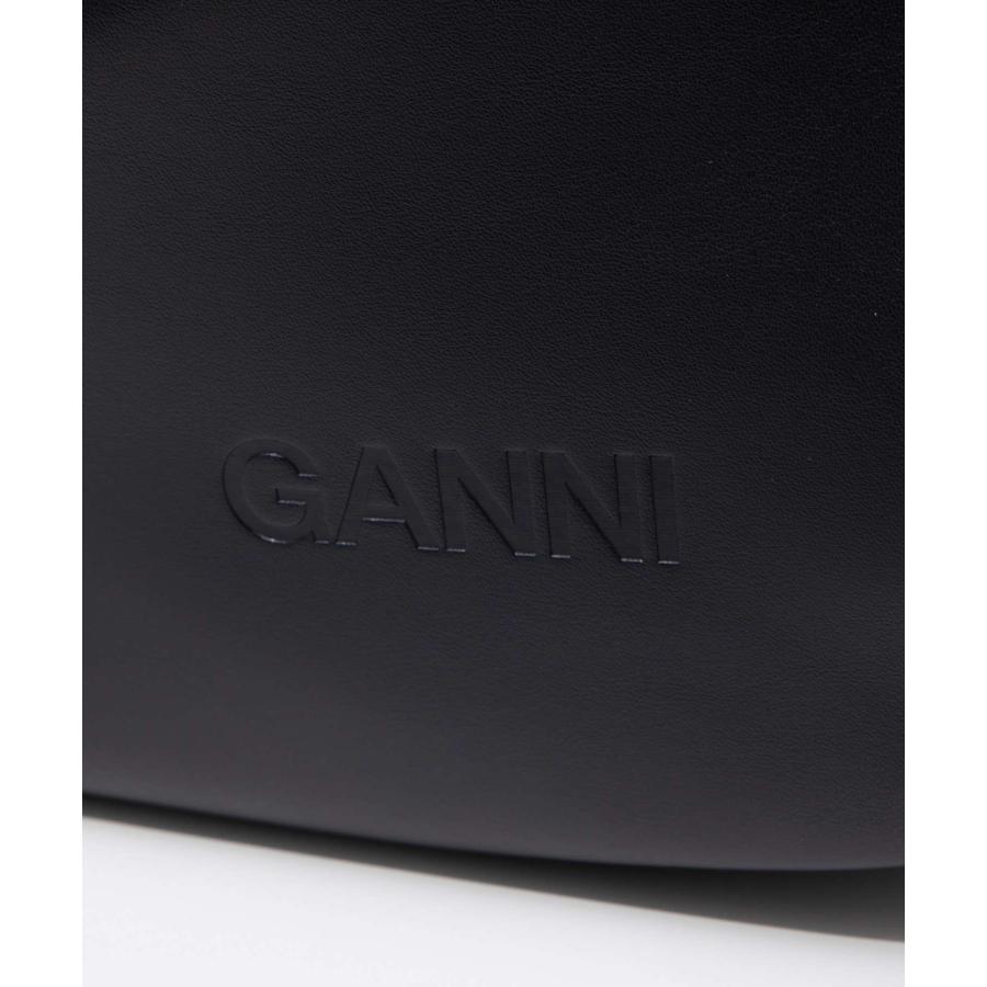 ガニー GANNI Hobo bag ホーボーバッグ A6639 5894 ショルダーバッグ レディース バッグ ブラック 爆買の画像