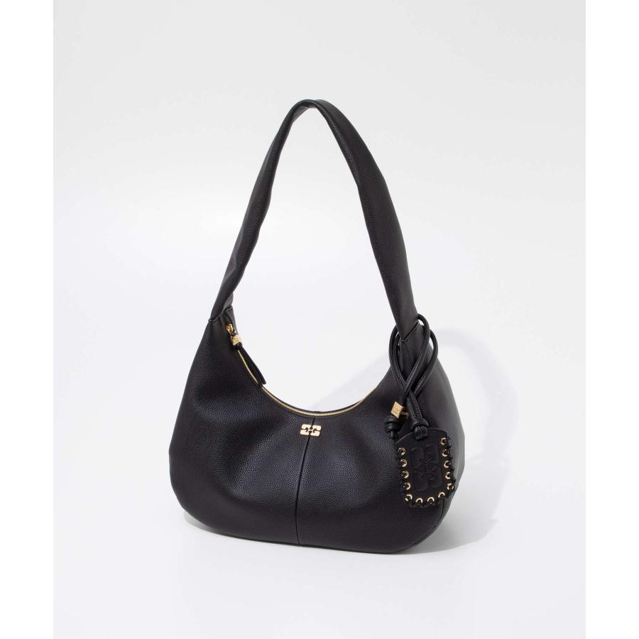 ガニー GANNI Grained Medium Hobo bag グレインド ミディアム ホーボーバッグ A6981 5894 ショルダーバッグ レディース バッグ 爆買の画像
