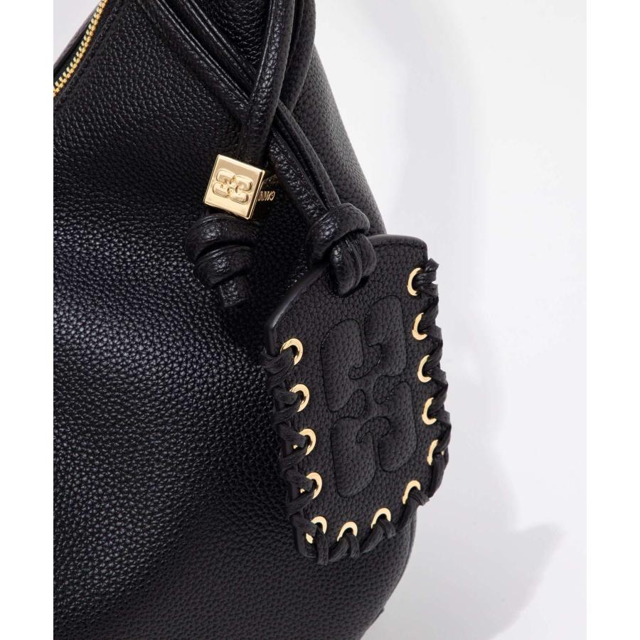ガニー GANNI Grained Medium Hobo bag グレインド ミディアム ホーボーバッグ A6981 5894 ショルダーバッグ レディース バッグ 爆買の画像