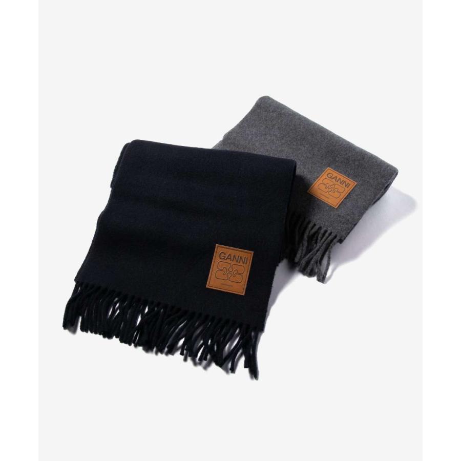 GANNI（ガニー） GANNI Wool Scarf ウールスカーフ A6931 5959 A6932