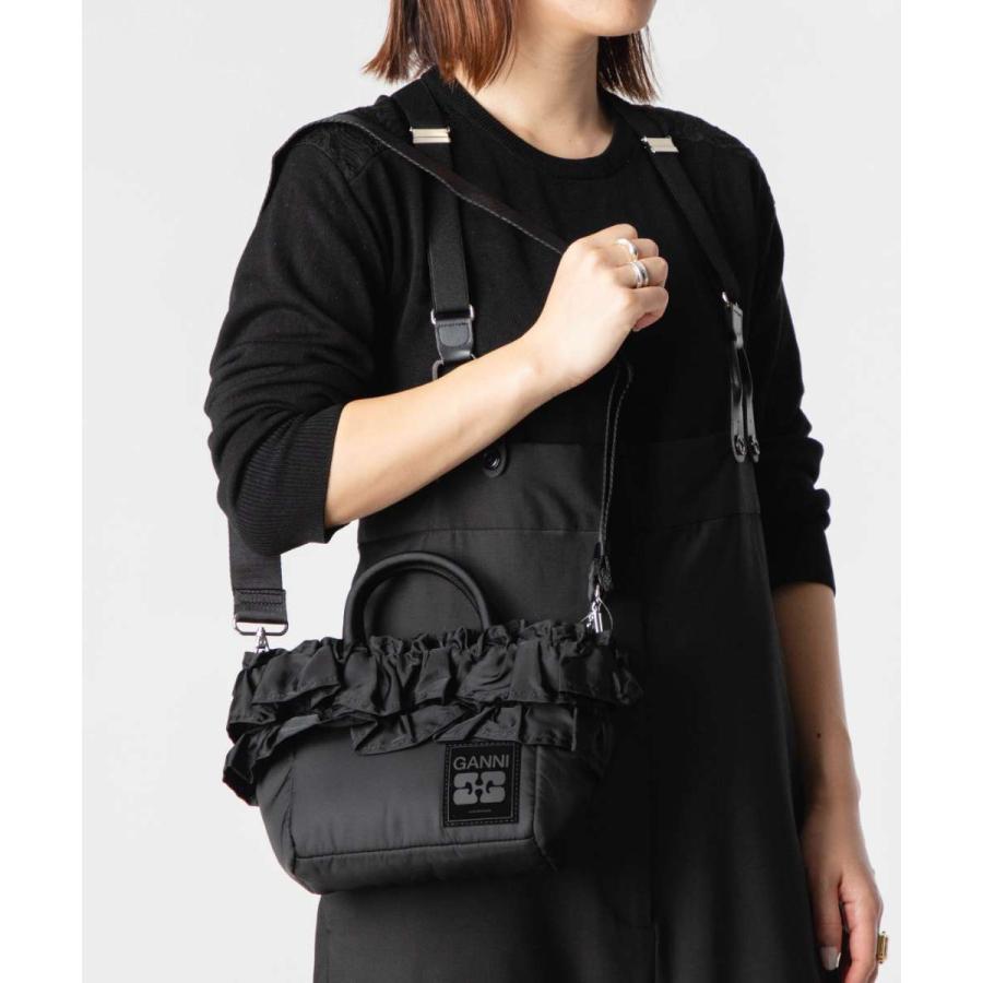 GANNI（ガニー） GANNI Mini Shopper Ruffle ミニ ショッパー ラッフル