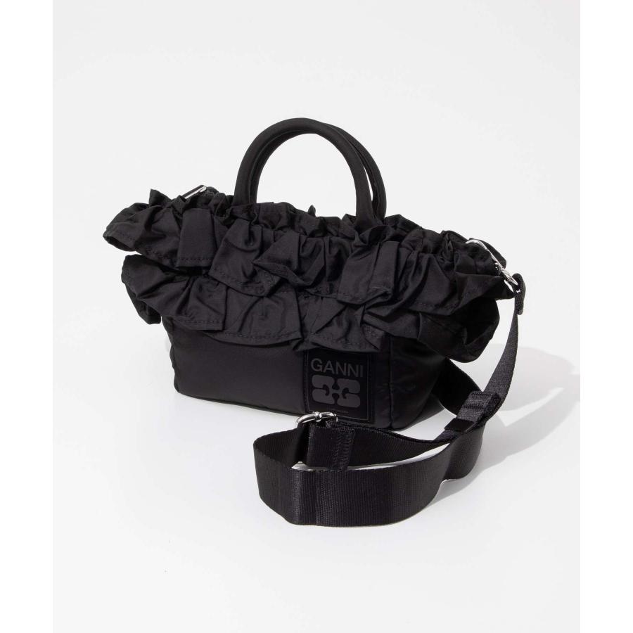 GANNI（ガニー） GANNI Mini Shopper Ruffle ミニ ショッパー ラッフル