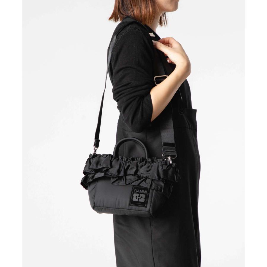 GANNI（ガニー） GANNI Mini Shopper Ruffle ミニ ショッパー ラッフル