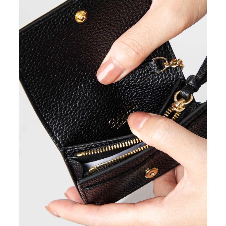 GANNI（ガニー） GANNI Card Holder With Flap Grained カードホルダー