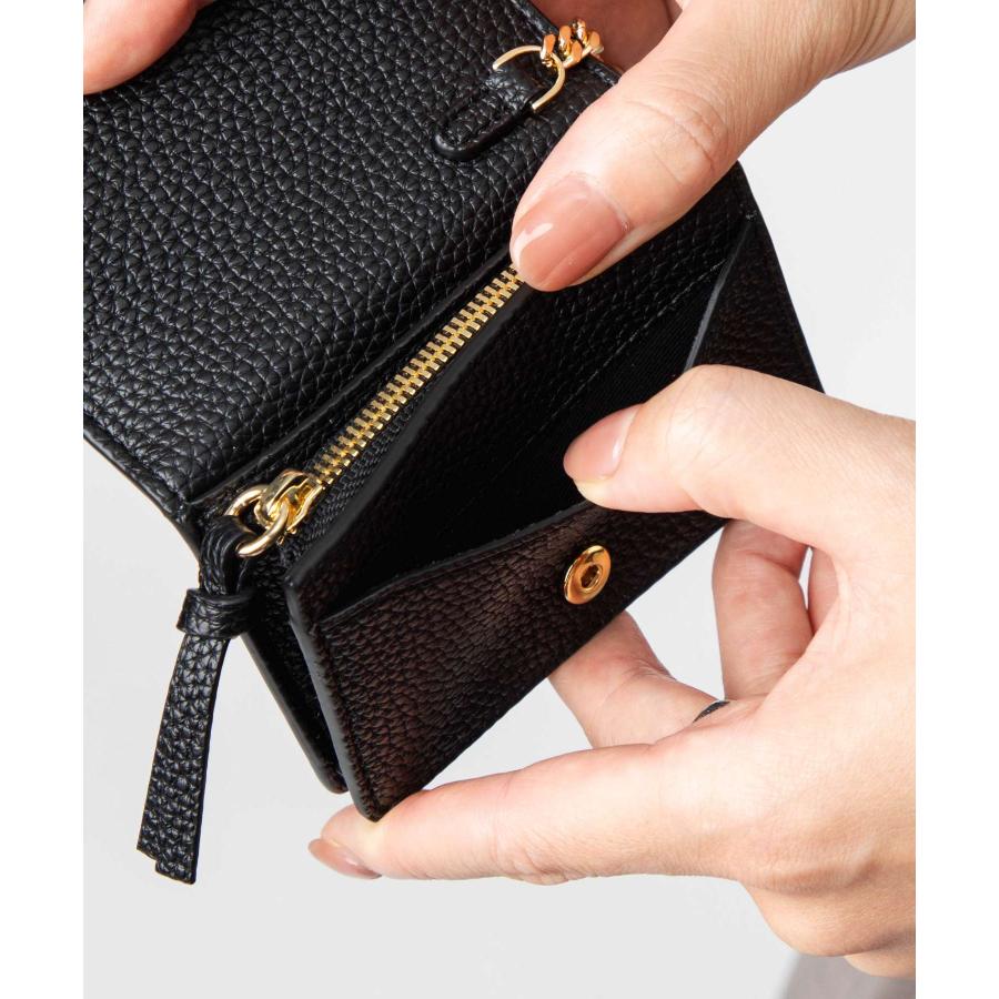 GANNI（ガニー） GANNI Card Holder With Flap Grained カードホルダー