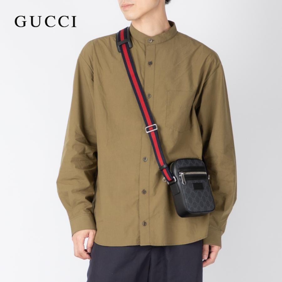 グッチ GUCCI 682357 K5RLN ショルダーバッグ メンズ GGスプリーム メッセンジャーバッグ サコッシュ レザー カジュアル モノグラム ボディバッグ