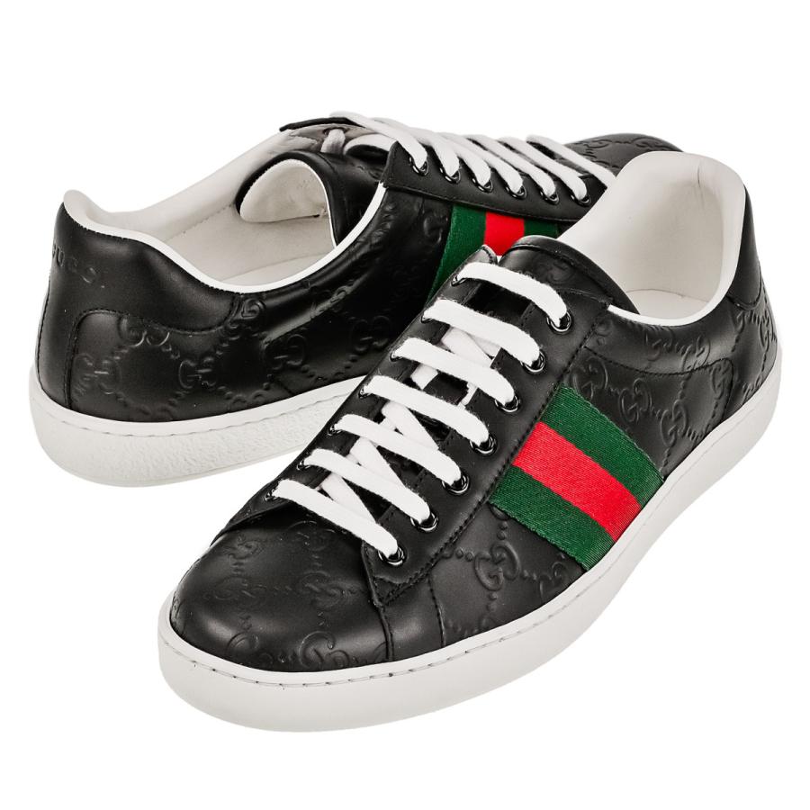 グッチ Gucci スニーカー エーススニーカー シグネチャースニーカー メンズ レザーシューズ cwcg Gua Cwcg0 U Stream 通販 Yahoo ショッピング