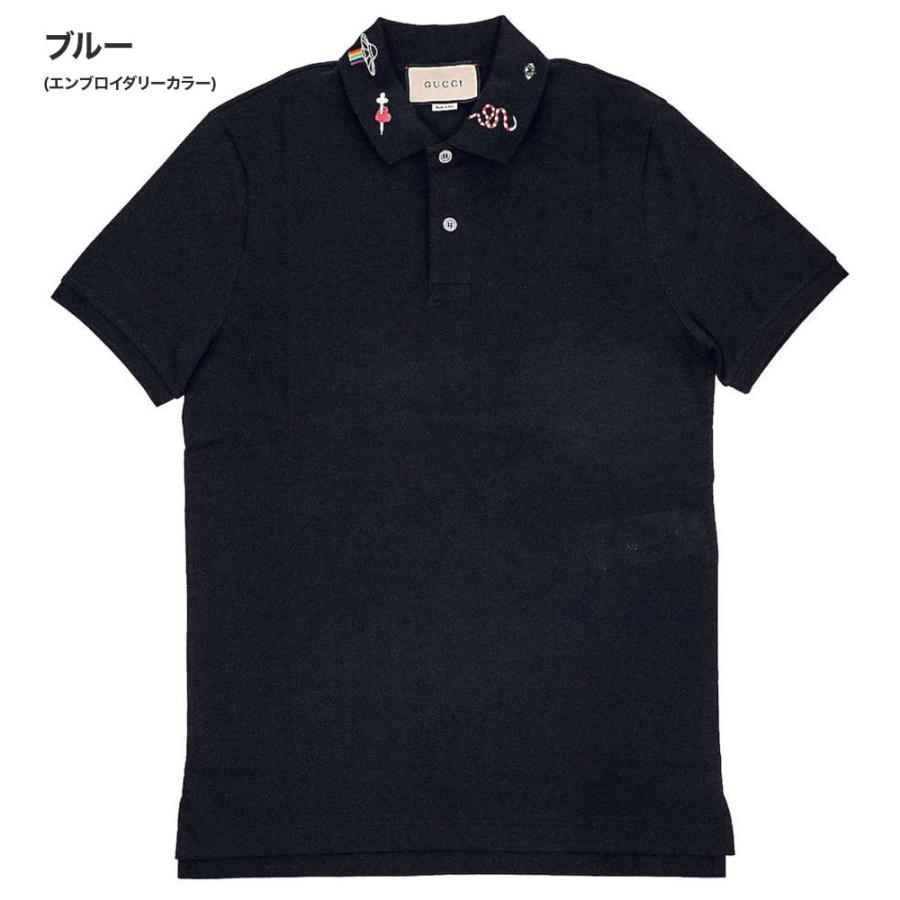 GUCCI グッチ ポロシャツ メンズ トップス エンブロイダリー GUCCI グッチ ポロシャツ メンズ トップス エンブロイダリー