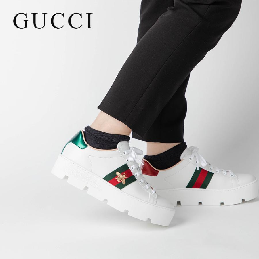 グッチ GUCCI 577573 DOPE0 スニーカー エース レディース シューズ エンブロイダリー付き ビー ハチ 厚底 ローカット イタリア製  22.5〜25.0cm : gua-577573 : U-STREAM - 通販 - Yahoo!ショッピング