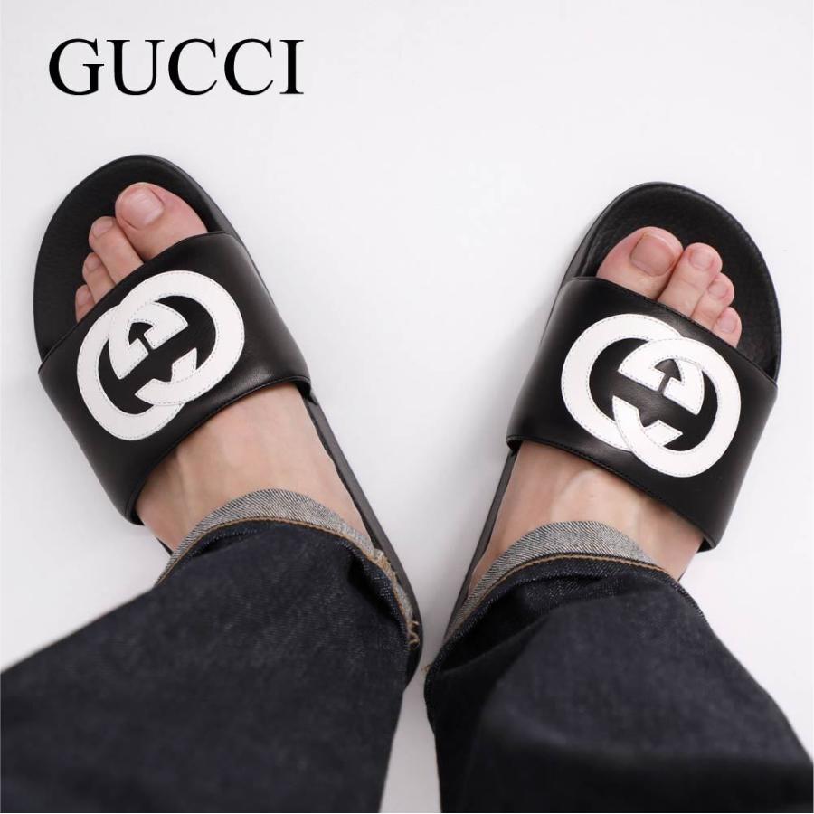 グッチ GUCCI サンダル メンズ シューズ インターロッキングG スライドサンダル ブランド イタリア ビーチサンダル シャワーサンダル GG  26~28cm 644756-0R0F0 : gua-644756 : U-STREAM - 通販 - Yahoo!ショッピング