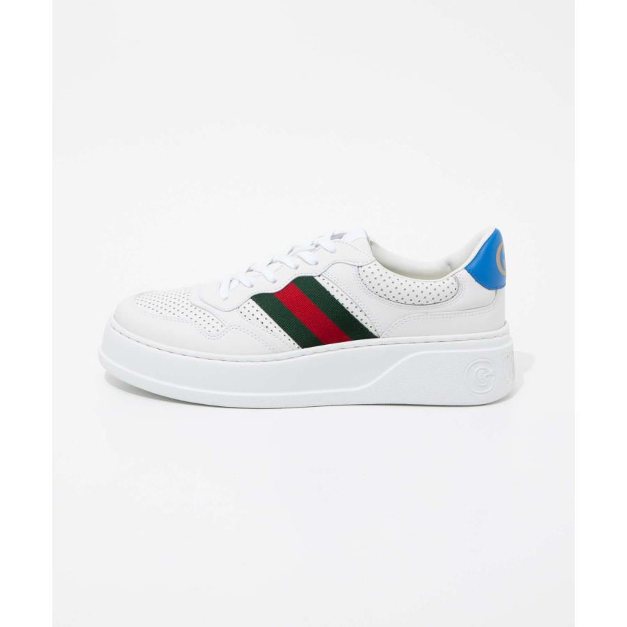 グッチ 未使用 GUCCI グッチ レザー スニーカー697882 BASKET