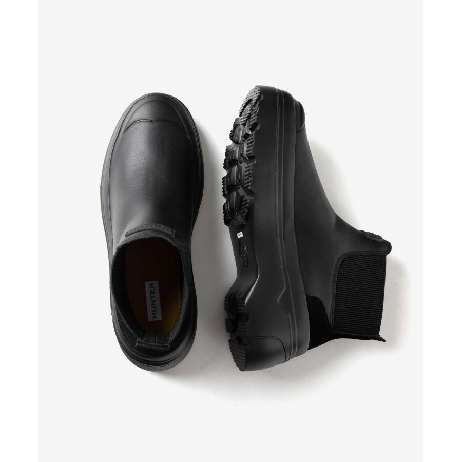 S088 ⭐ HUNTER レインブーツ ビブラムソール 袋付属 27cmぐらい USED HUNTER（ハンター） HUNTER REFINED EXPLORER PULL ON LEATHER BOOT