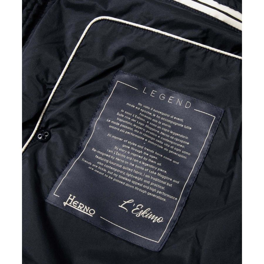 ヘルノ HERNO PI004ULE 19288 ダウンジャケット メンズ アウター LEGEND L ESKIMO ミドル丈 レジェンド ダウンコート ダークネイビー 44〜54 全5色 爆買の画像