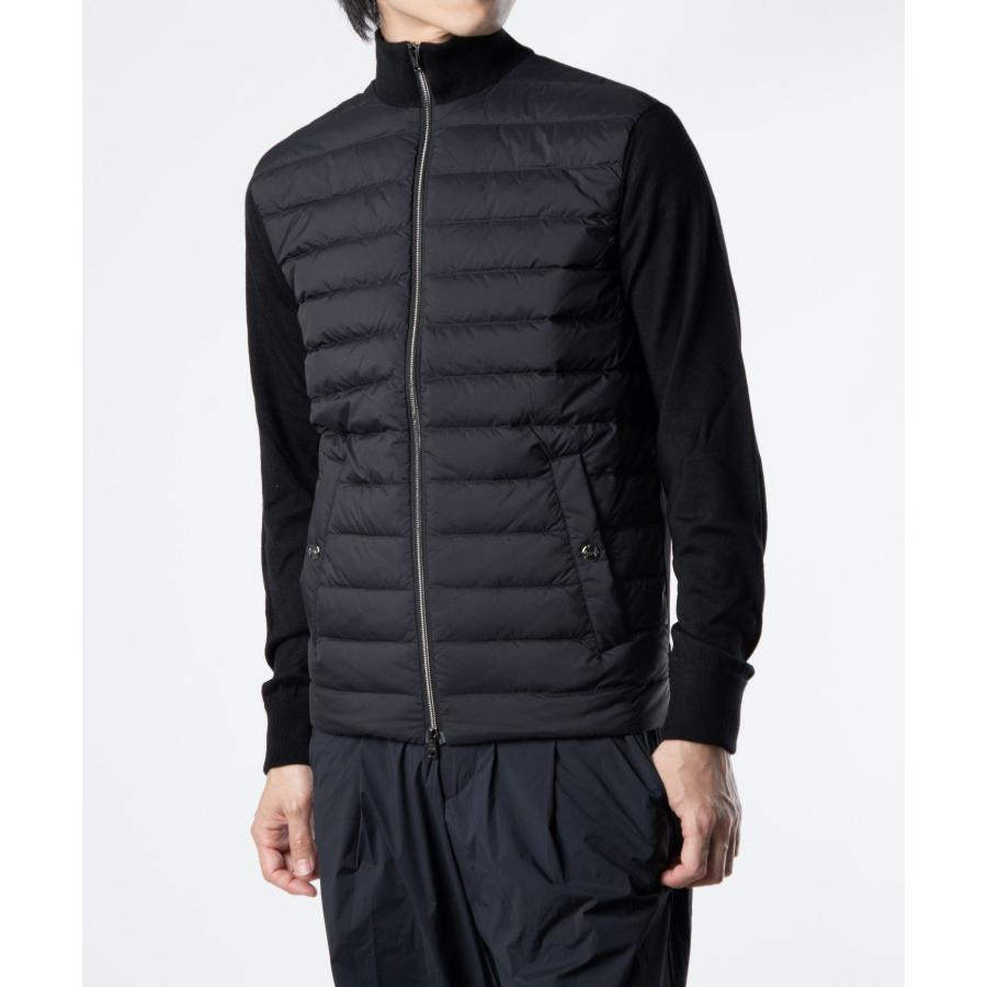 ✨美品✨HERNO ヘルノ 七分丈 ナイロンジャケット ジップアップ ブラック HERNO（ヘルノ） HERNO MP000120U 70025 ジャケット WOOL SILK ECOAGE
