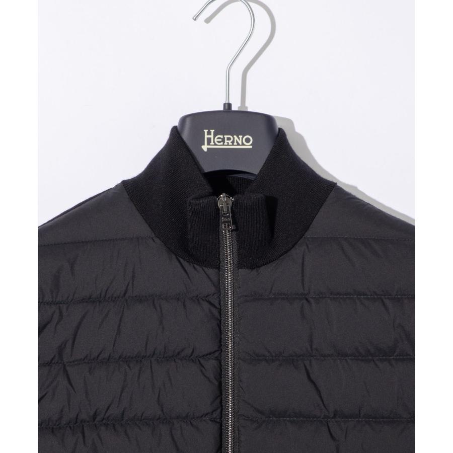 ヘルノ HERNO MP000120U 70025 ジャケット WOOL SILK ECOAGE メンズ アウター ロングスリーブ ハイネック ジップアップ ウール シルク 爆買の画像