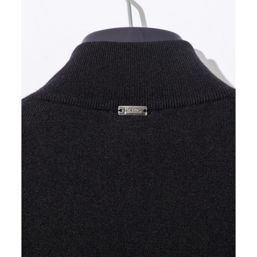 ヘルノ HERNO MP000120U 70025 ジャケット WOOL SILK ECOAGE メンズ アウター ロングスリーブ ハイネック ジップアップ ウール シルク 爆買の画像