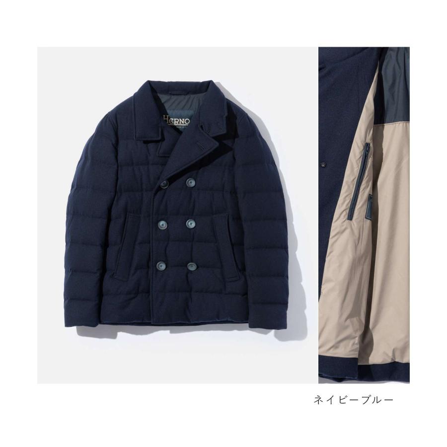 ヘルノ HERNO DOWN JACKET  PI001166U 38117R ダウンコート メンズ アウター ネイビーブルー フェロ 44 46 48 爆買の画像