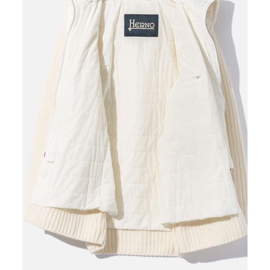 ヘルノ HERNO KNIT COAT  MC000149U 70016 12456Z ニットジャケット メンズ アウター ホワイト ネイビーブルー ブラック グリージョメタル 44 46 48 爆買の画像