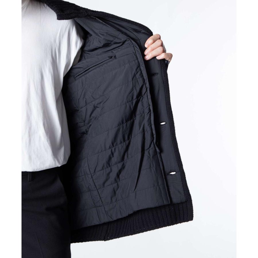 ヘルノ HERNO KNIT COAT  MC000149U 70016 12456Z ニットジャケット メンズ アウター ホワイト ネイビーブルー ブラック グリージョメタル 44 46 48 爆買の画像