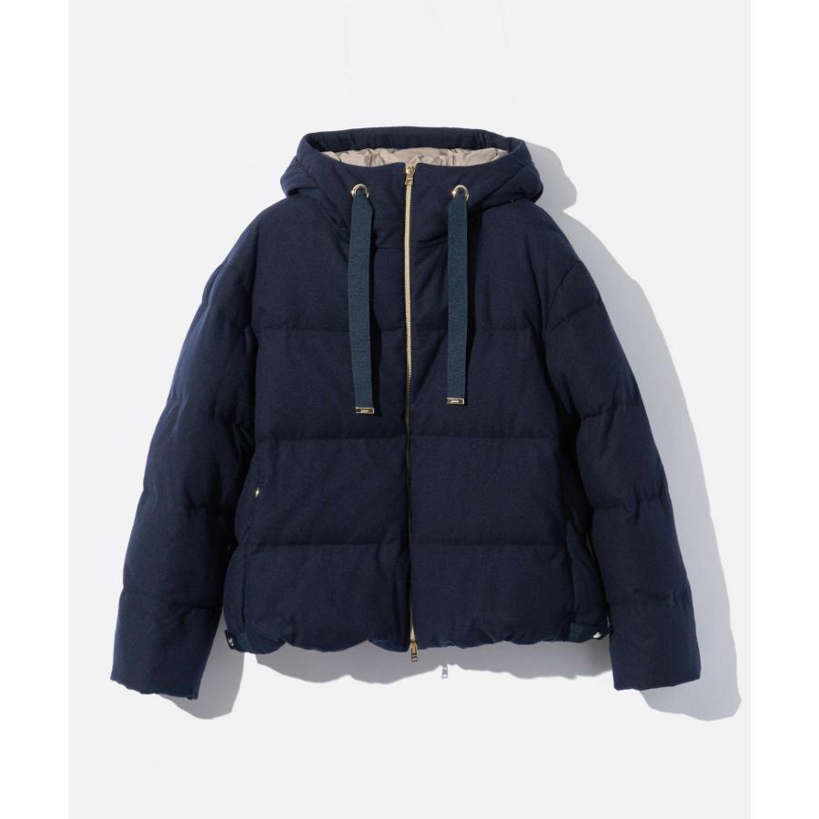 HERNO ヘルノ　ネイビー　馬　ホース　ジャケット　42 HERNO（ヘルノ） HERNO KNIT DOWN LONG VEST PI001973D 38117R ダウン