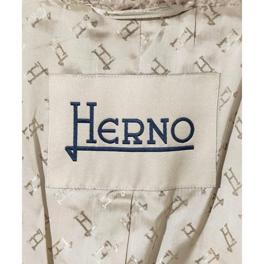 ヘルノ HERNO CURLY ALTERNATIVE FUR COAT カーリーオルタナティブファー コート GC000503D 12421 エコファー ボア ロング レディース アウター 爆買 | HERNO | 14
