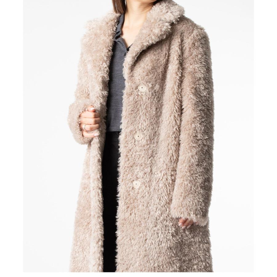 ヘルノ HERNO CURLY ALTERNATIVE FUR COAT カーリーオルタナティブファー コート GC000503D 12421 エコファー ボア ロング レディース アウター 爆買 | HERNO | 06