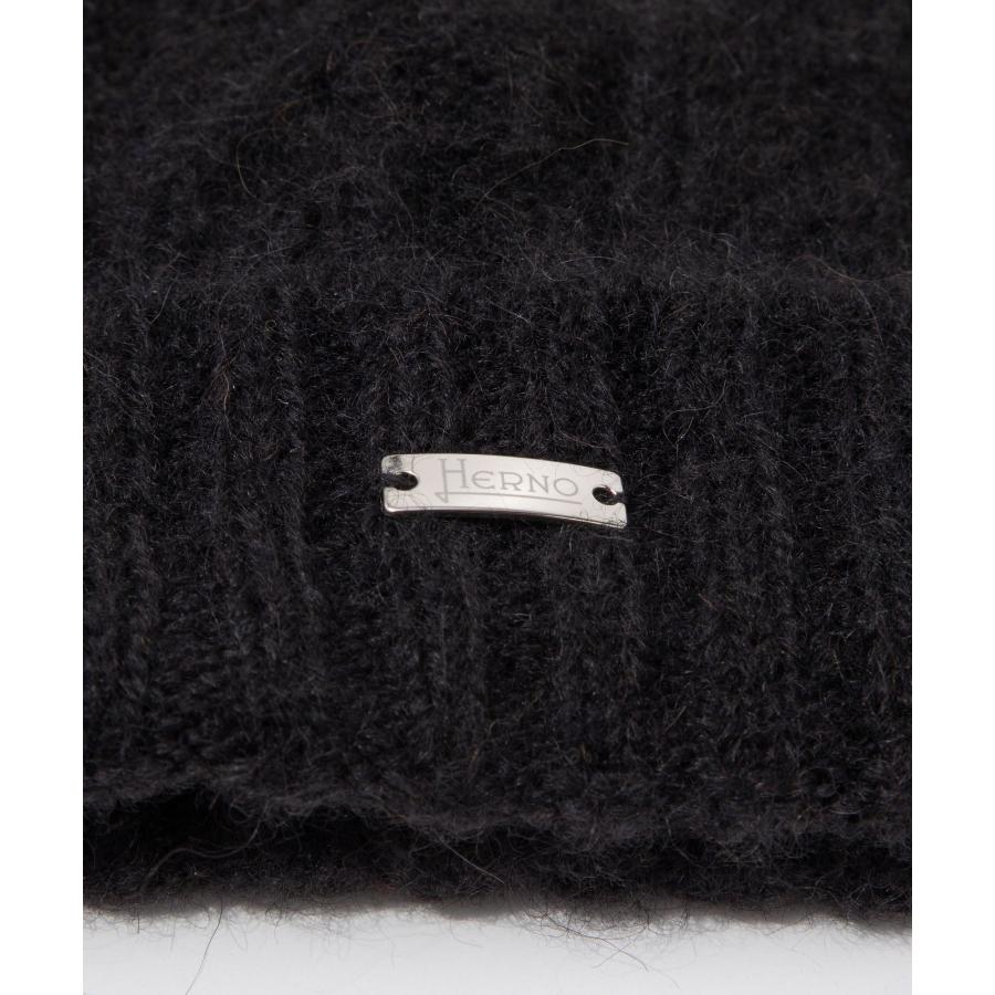 HERNO（ヘルノ） HERNO RESORT リゾート BEANIE IN CABLE KNIT ALPACA