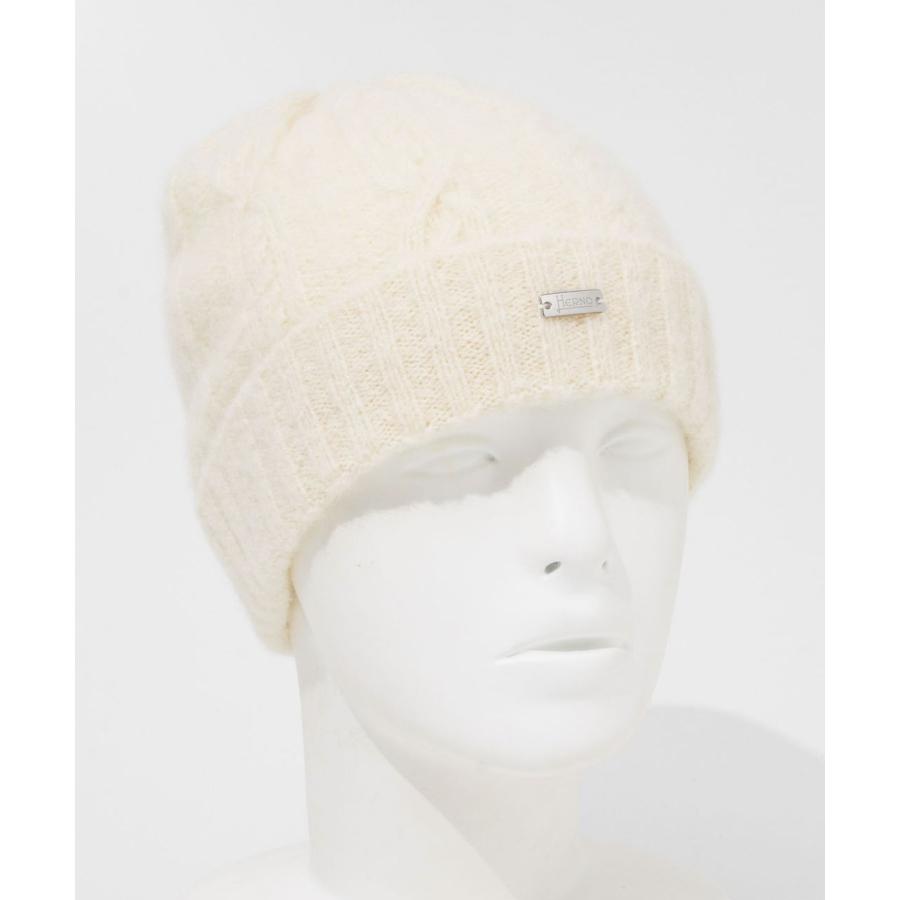 HERNO（ヘルノ） HERNO RESORT リゾート BEANIE IN CABLE KNIT ALPACA