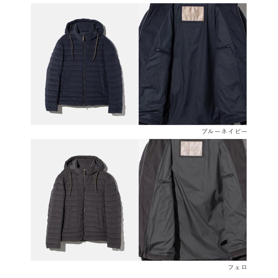 Herno ライトグレー スエードジャケット 50 HERNO（ヘルノ）RESORTリゾート エコスエードフーディーブルゾン