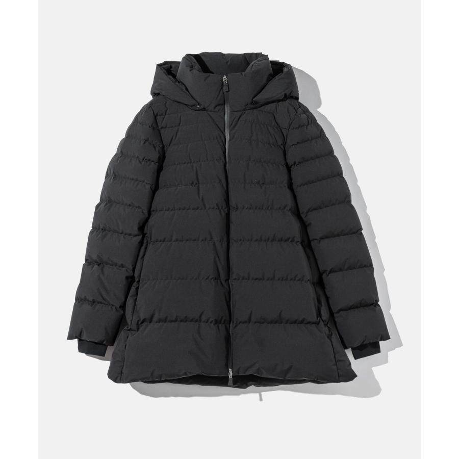 HERNO ヘルノ　ウール&ナイロン　Aラインダウンジャケット　38 美品 HERNO（ヘルノ） HERNO A-Shape エーシェイプ 2 LAYER WINDSTOPPER