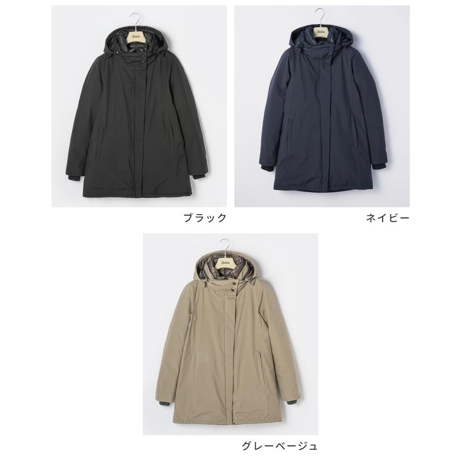 ヘルノ HERNO PI081DL 11121 ダウンジャケット レディース ダウンコート ゴアテックス Laminar GORE-TEX ブラック ネイビー グレーベージュ 38 40 42 44｜u-stream｜02