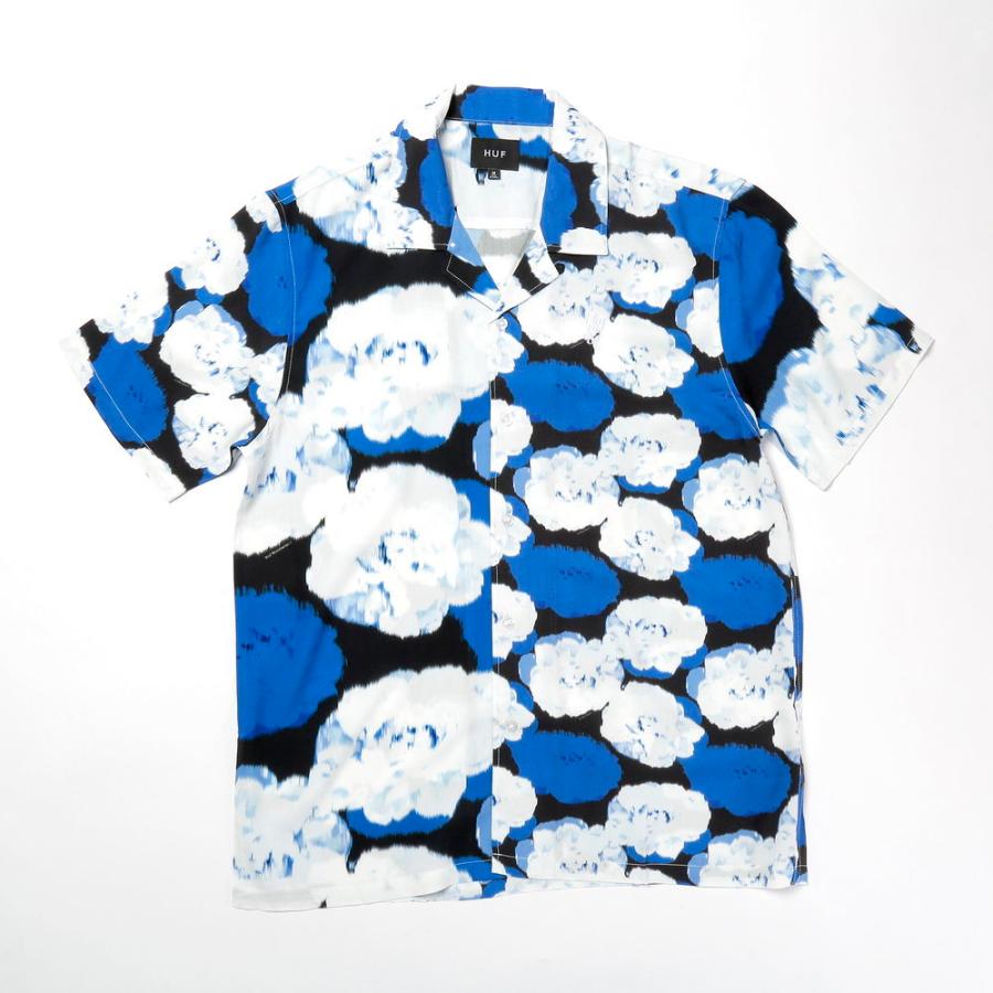 HUF ハフ シャツ メンズ トップス 半袖 ドレスシャツ 総柄