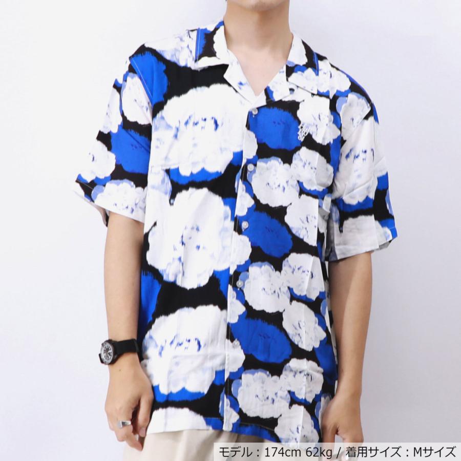 【新品・タグ付】ハフ HUF 23S アロハシャツ 総柄 レーヨン 人気Lサイズ HUF ハフ 半袖 ボタンシャツ 総柄 ALOHA パラダイス リゾート