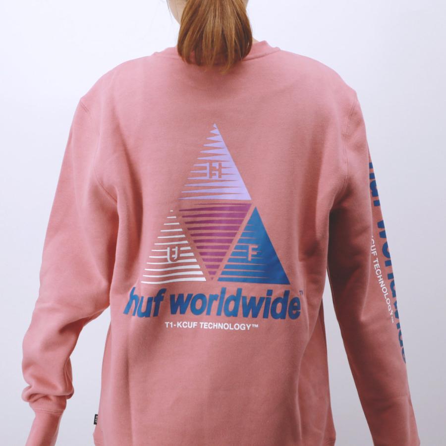 HUF ハフ トレーナー メンズ トップス 長袖 ロングTシャツ 黒