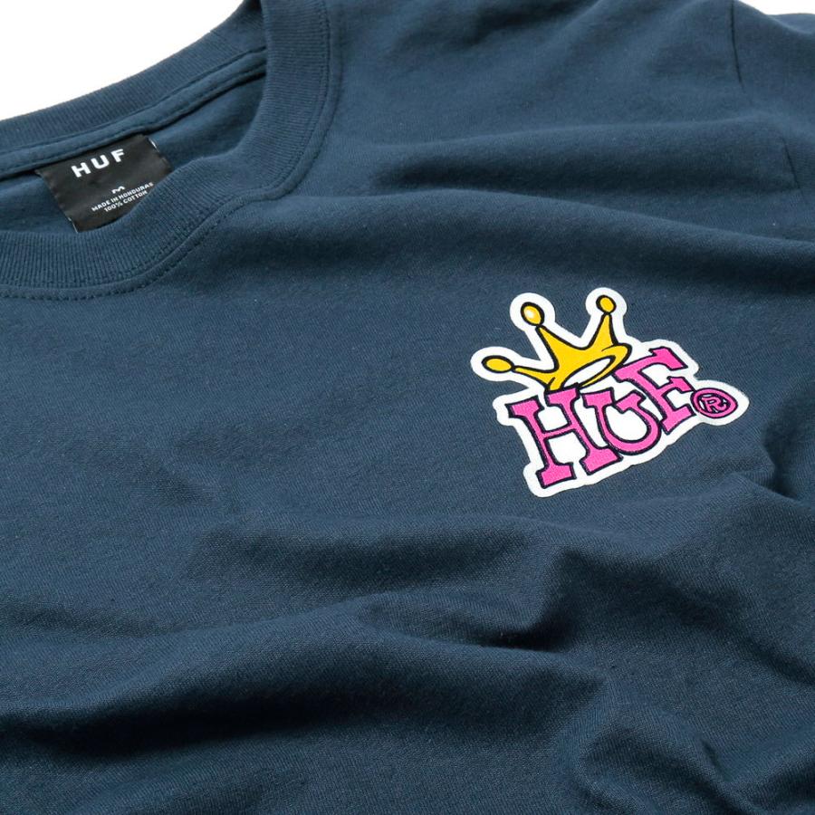 ハフ HUF Tシャツ メンズ トップス 半袖 カットソー クラウン ロゴ カジュアル HUF CROWN LOGO S/S TEE シンプル コットン 綿 ワンポイント TS01414｜u-stream｜11