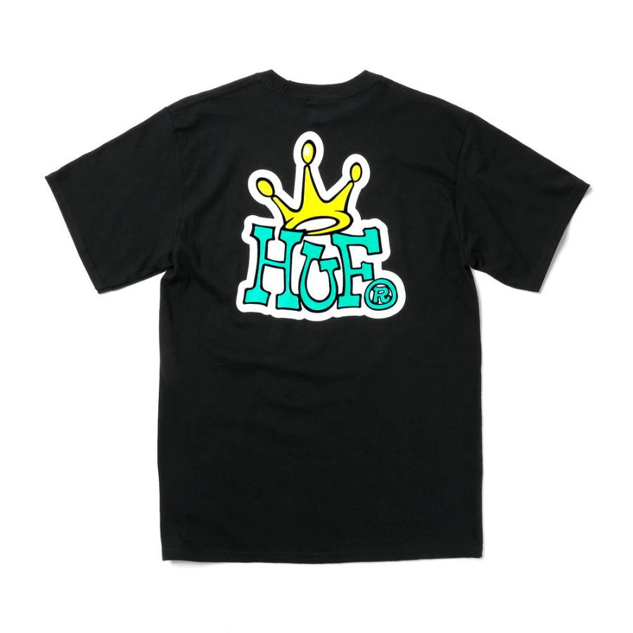 ハフ HUF Tシャツ メンズ トップス 半袖 カットソー クラウン ロゴ カジュアル HUF CROWN LOGO S/S TEE シンプル コットン 綿 ワンポイント TS01414｜u-stream｜03