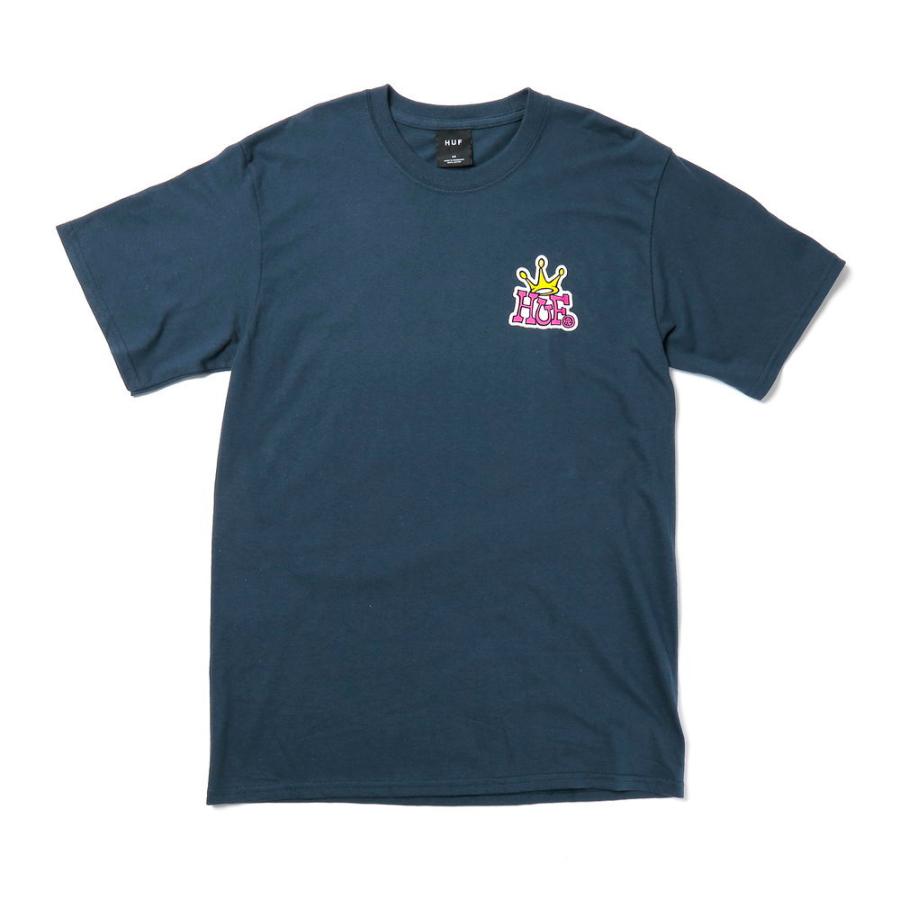 ハフ HUF Tシャツ メンズ トップス 半袖 カットソー クラウン ロゴ カジュアル HUF CROWN LOGO S/S TEE シンプル コットン 綿 ワンポイント TS01414｜u-stream｜08