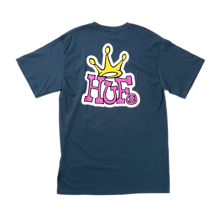 ハフ HUF Tシャツ メンズ トップス 半袖 カットソー クラウン ロゴ カジュアル HUF CROWN LOGO S/S TEE シンプル コットン 綿 ワンポイント TS01414｜u-stream｜09