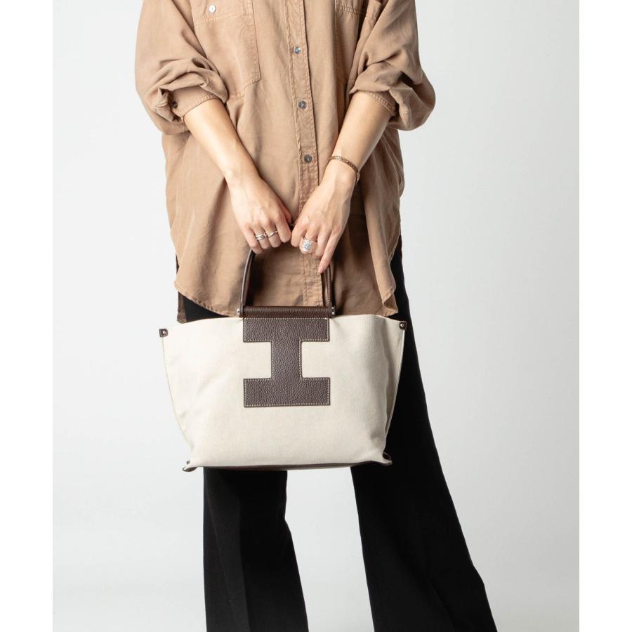イアクッチ IACUCCI SORBETTO M ソルベット 4890 CANVAS/CERVO ショルダーバッグ トートバッグ ハンドバッグ レディース バッグ 爆買の画像