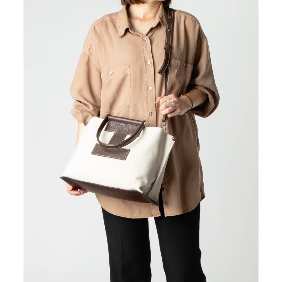 イアクッチ IACUCCI SORBETTO M ソルベット 4890 CANVAS/CERVO ショルダーバッグ トートバッグ ハンドバッグ レディース バッグ 爆買の画像