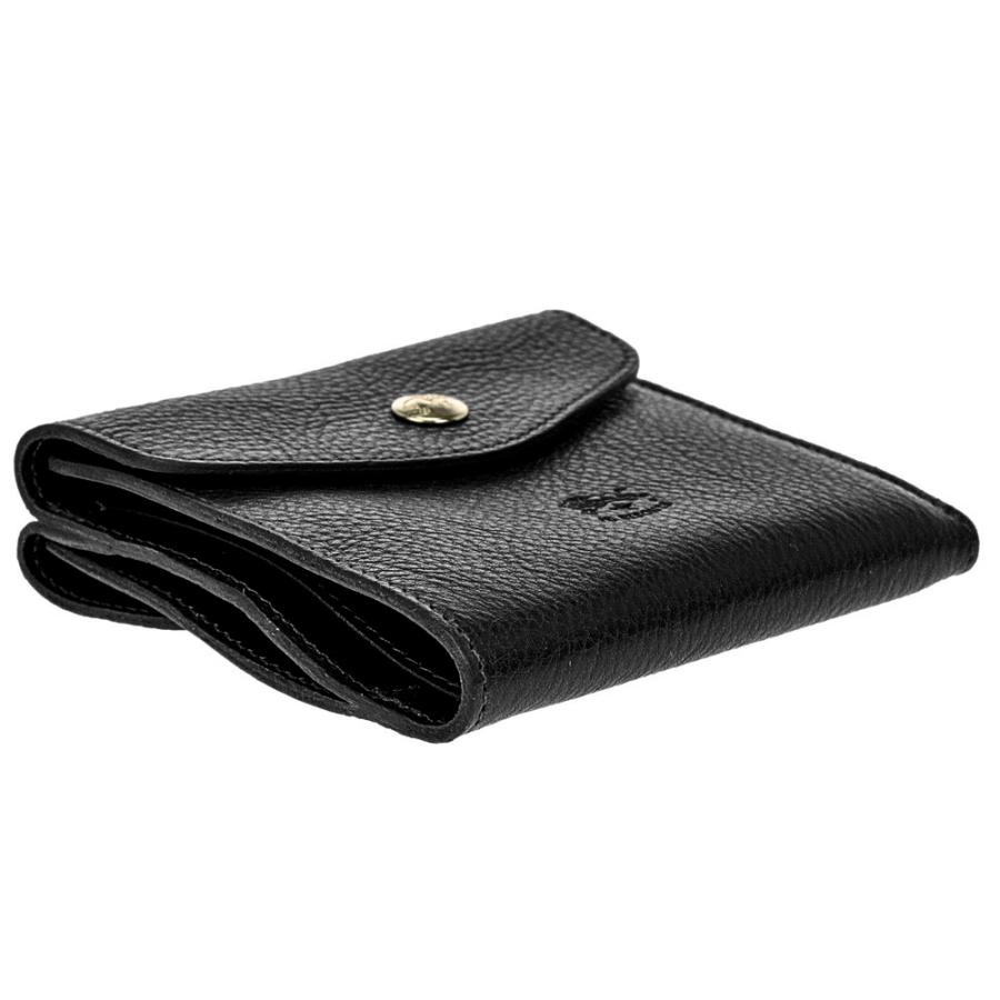 イルビゾンテ 財布 二つ折り レザー C0424 P ブラック イルビゾンテ Il Bisonte 二つ折り財布 C0424 P PORTAFOGLIO